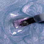 Refect Beauty Astra My Laque nail polish in a shimmering light blue shade with a high-shine glitter finish