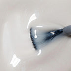 Refect Beauty Astra My Laque nail polish in a shimmering white pearl shade with a fan brush applicator
