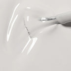Refect Beauty Astra My Laque white nail polish showing a smooth glossy texture and brush application