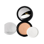 Refect Beauty Astra Natural Skin Powder in a black compact case with a mirror, applicator puff, and protective lid. 36