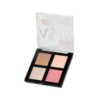 Refect Beauty Astra Romance Palette in Peach Romance featuring contour, blush, and highlighter powders in a compact.