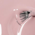 Refect Beauty Astra Lasting Gel Effect nail polish brush applying smooth light pink glossy lacquer