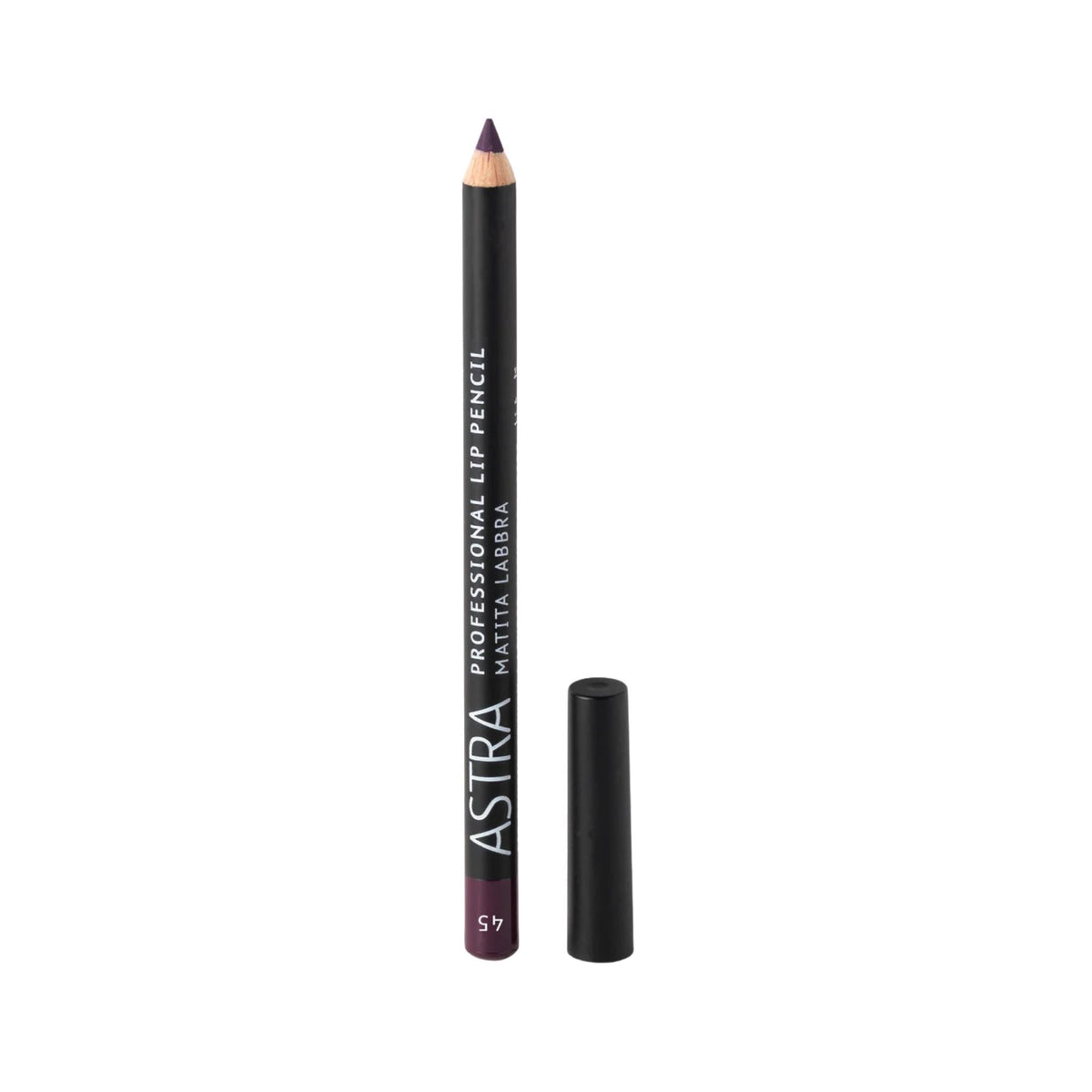 Refect Beauty Astra Professional deep purple lip pencil with a matching cap for precise lip contouring. 45