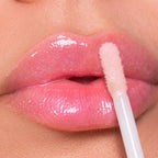 Refect Beauty Astra My Gloss Plump & Shine lip gloss in a shimmering pink shade with a 3D high-shine finish