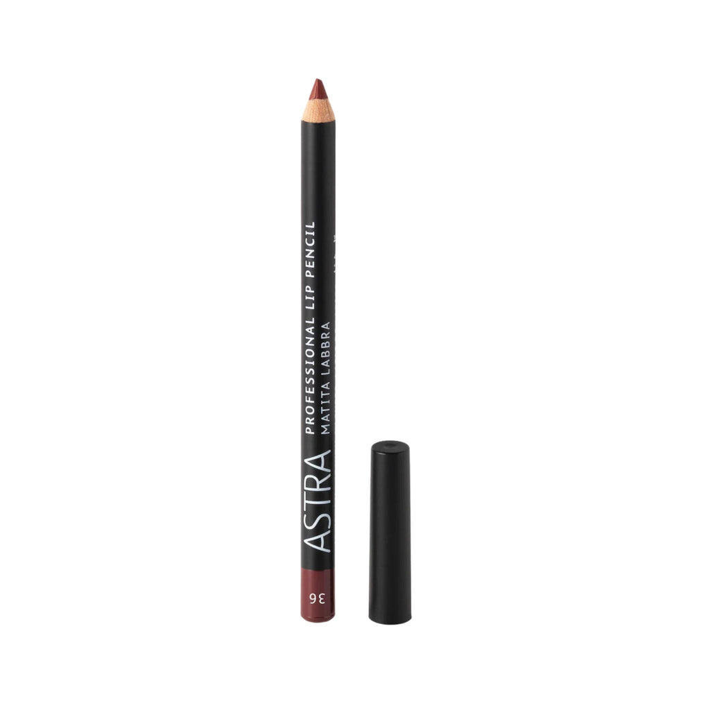 Refect Beauty Astra Professional Lip Pencil in a rich brown shade with a matching cap for precise lip definition. 36