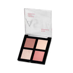 Refect Beauty Astra Romance Palette in Pink Romance with contour, blush, and highlighter powders in a compact case.