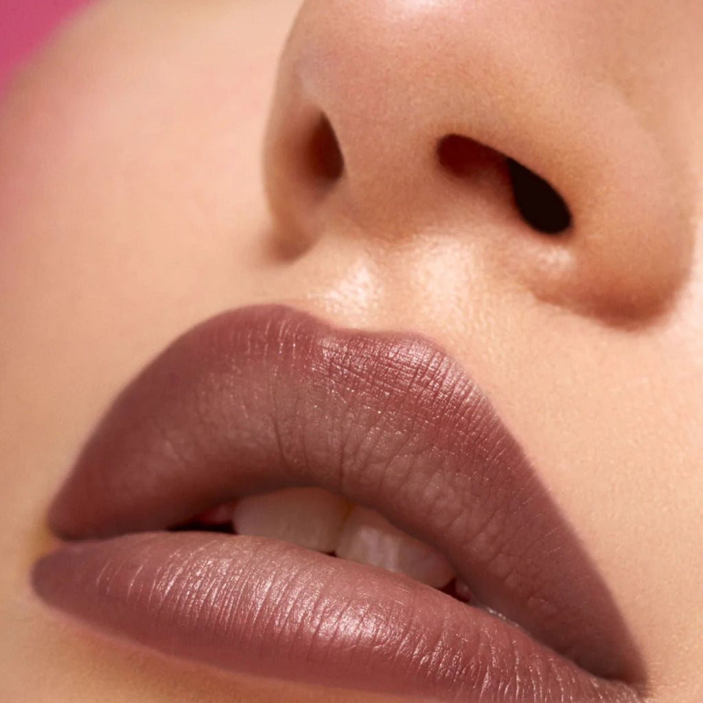 Refect Beauty Astra Sleepover Lip Marker in a medium nude mauve shade applied on lips for a matte finish
