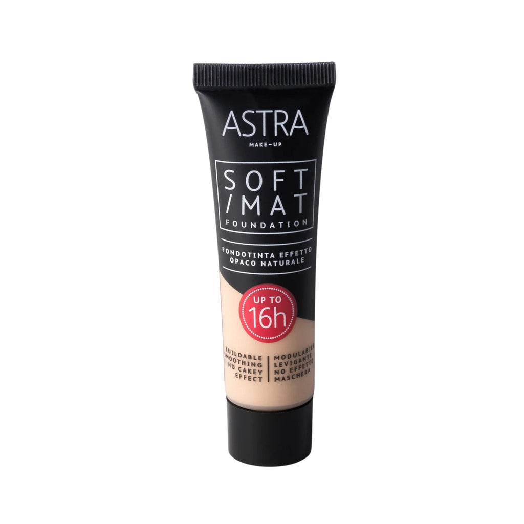 Refect Beauty Astra Soft Mat foundation in a black squeeze tube with a matte finish and 16-hour long-lasting formula. 02