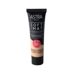 Refect Beauty Astra Soft Mat Foundation in a black squeeze tube with a beige matte finish formula 04