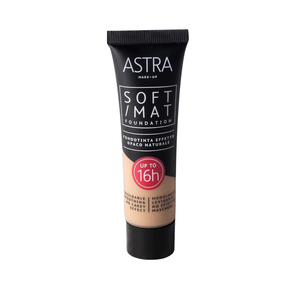 Refect Beauty Astra Soft Mat foundation in a black squeeze tube with a 16-hour matte finish formula 05