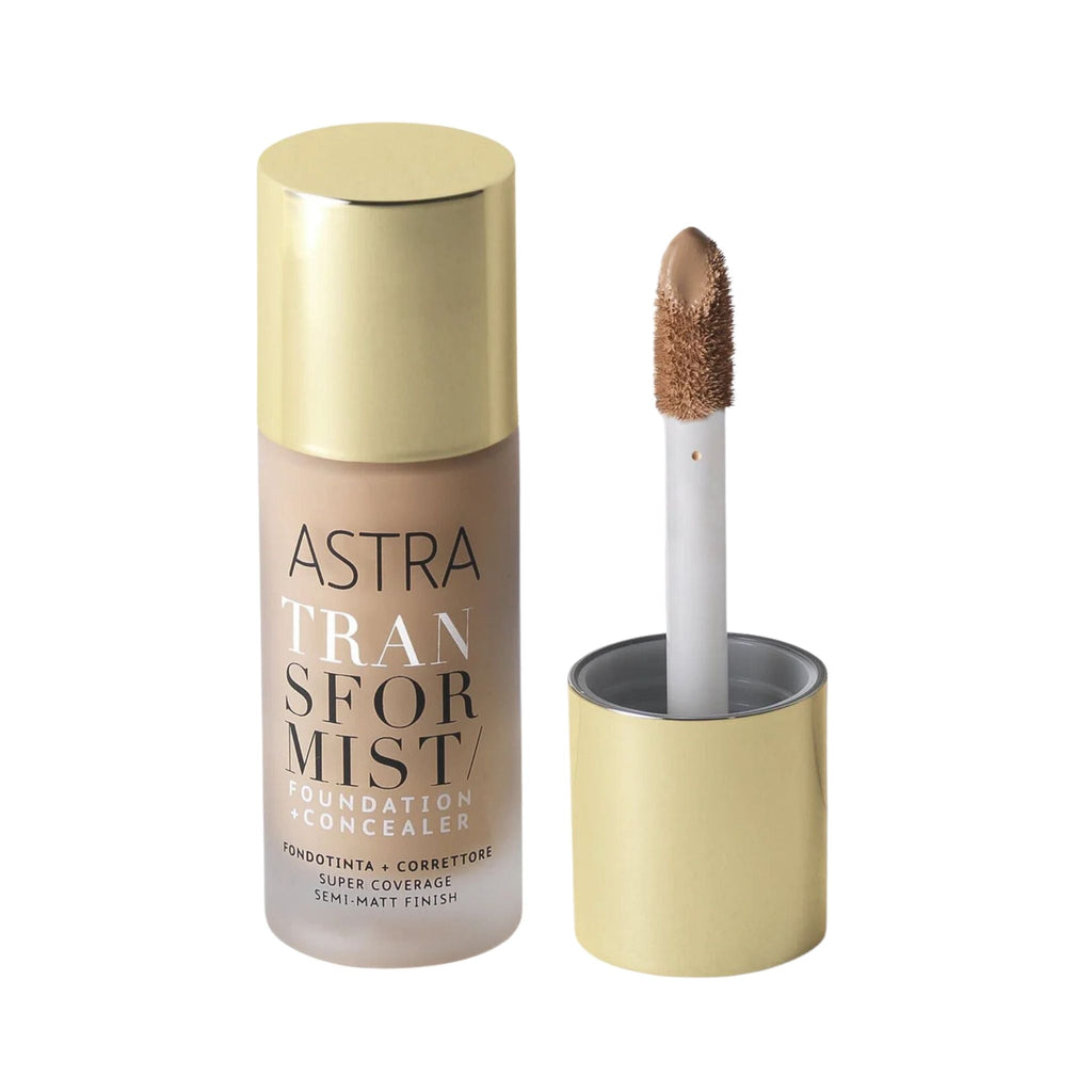 Refect Beauty Astra Transformist foundation and concealer bottle with gold cap and doe-foot applicator 003N
