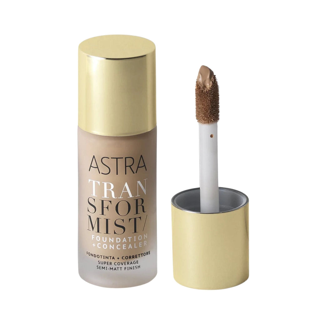 Refect Beauty Astra Transformist foundation and concealer bottle with gold cap and doe-foot applicator 004N