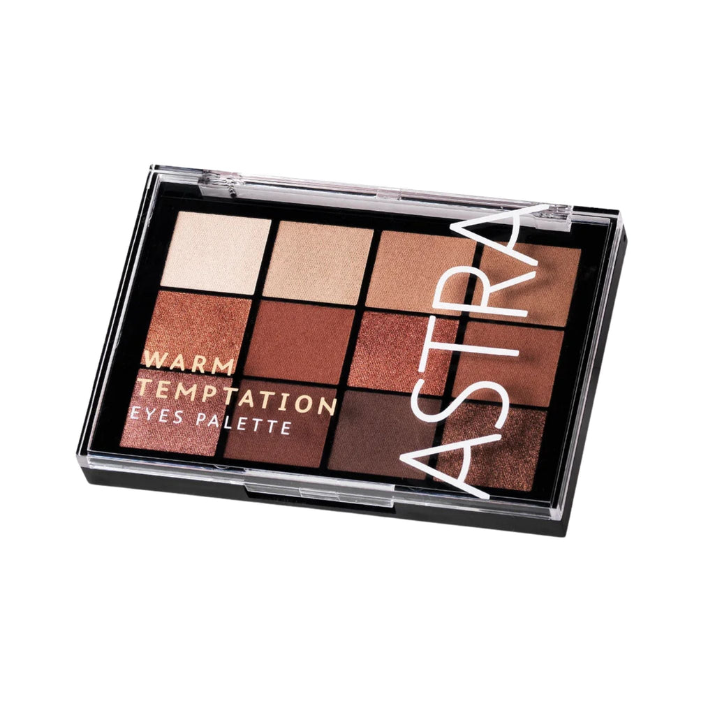 Refect Beauty Astra Warm Temptation eyeshadow palette featuring 12 metallic and matte warm brown and bronze shades. 02