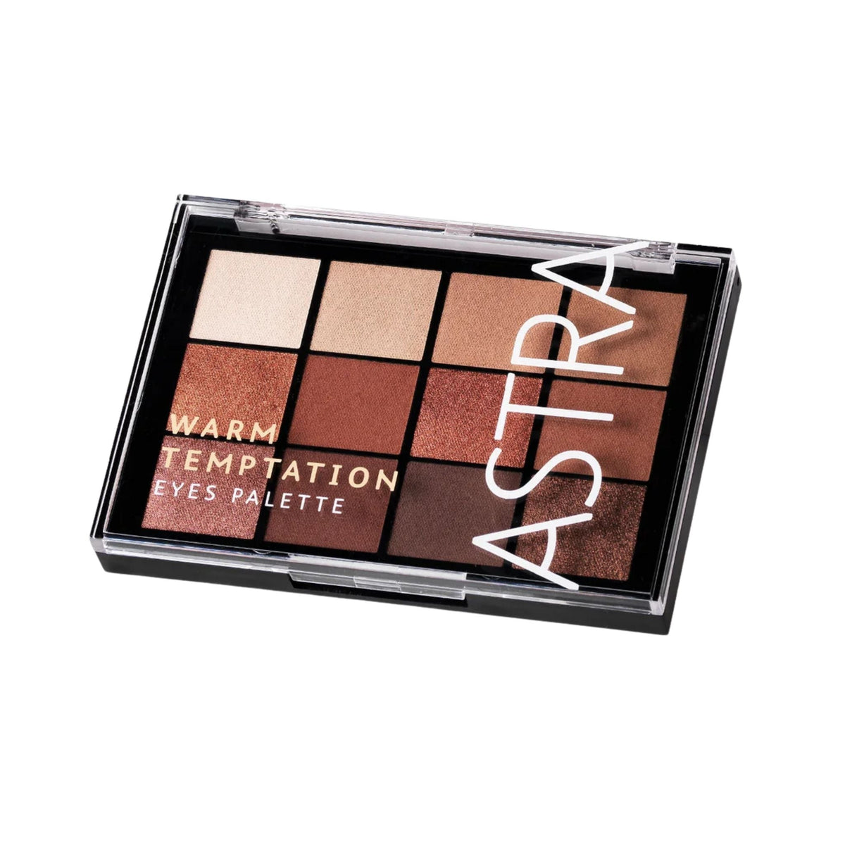 Refect Beauty Astra Warm Temptation eyeshadow palette featuring 12 metallic and matte warm brown and bronze shades. 02