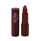 Refect Beauty Astra Lip Creamynal lipstick in a deep wine shade with a luminous finish and sleek matching case. 10