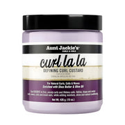 Refect Beauty Aunt Jackie's Curl la la defining curl custard in a purple jar for natural curls, coils, and waves.