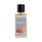 Refect Beauty Aura Wild Flower Eau de Parfum in a rectangular glass bottle with a dark wooden cap.