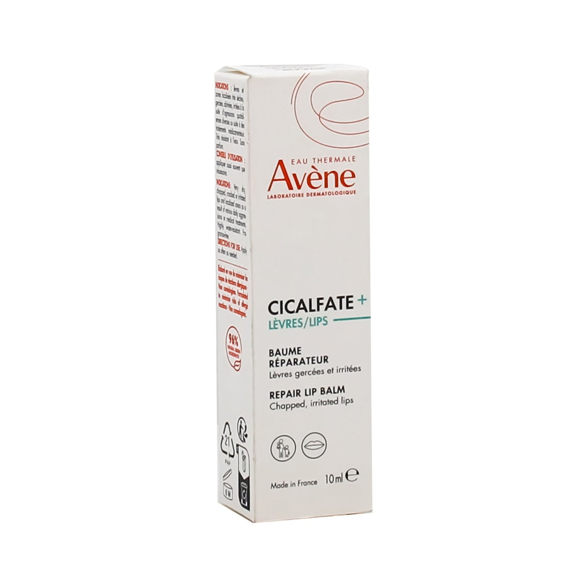 Refect Beauty Avene Cicalfate+ Lip Repair Balm in white packaging for chapped and irritated lips