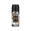 Refect Beauty Axe Black Vanilla premium body spray can with orange and sandalwood scent notes on a black background.