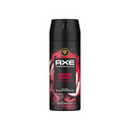 Refect Beauty Axe Cherry Spritz body spray can with black packaging, red cherry and apple graphics, and gold logo.