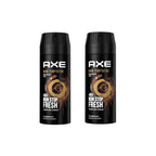 Refect Beauty AXE Dark Temptation deodorant body spray twin pack featuring a masculine chocolate-scented fragrance.