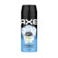 Refect Beauty AXE Ice Chill deodorant body spray in a black and blue aerosol can with an ice cube graphic design.