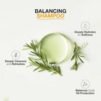Refect Beauty GK Balancing Shampoo featuring natural rosemary sprigs and a hydrating oil drop for hair care