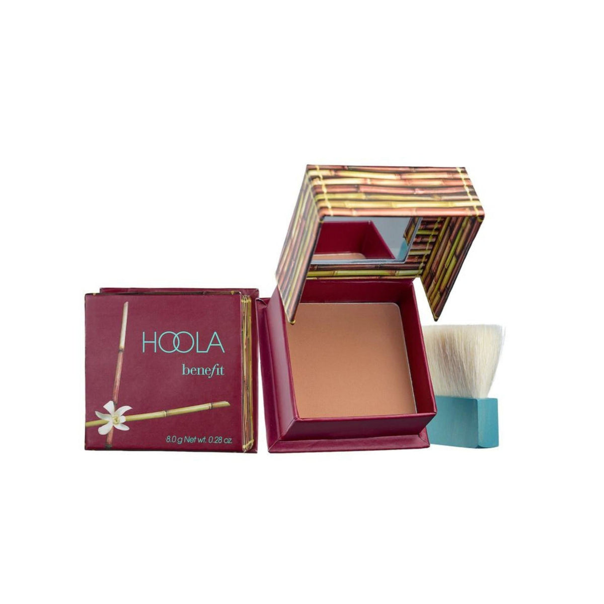 Refect Beauty Benefit Cosmetics Hoola matte bronzing powder in a compact with a small application brush.