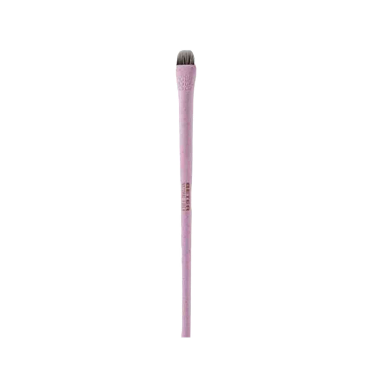 Refect Beauty Beter Natural Fiber precision eyeshadow brush with a light pink wheat-fiber handle and soft bristles.