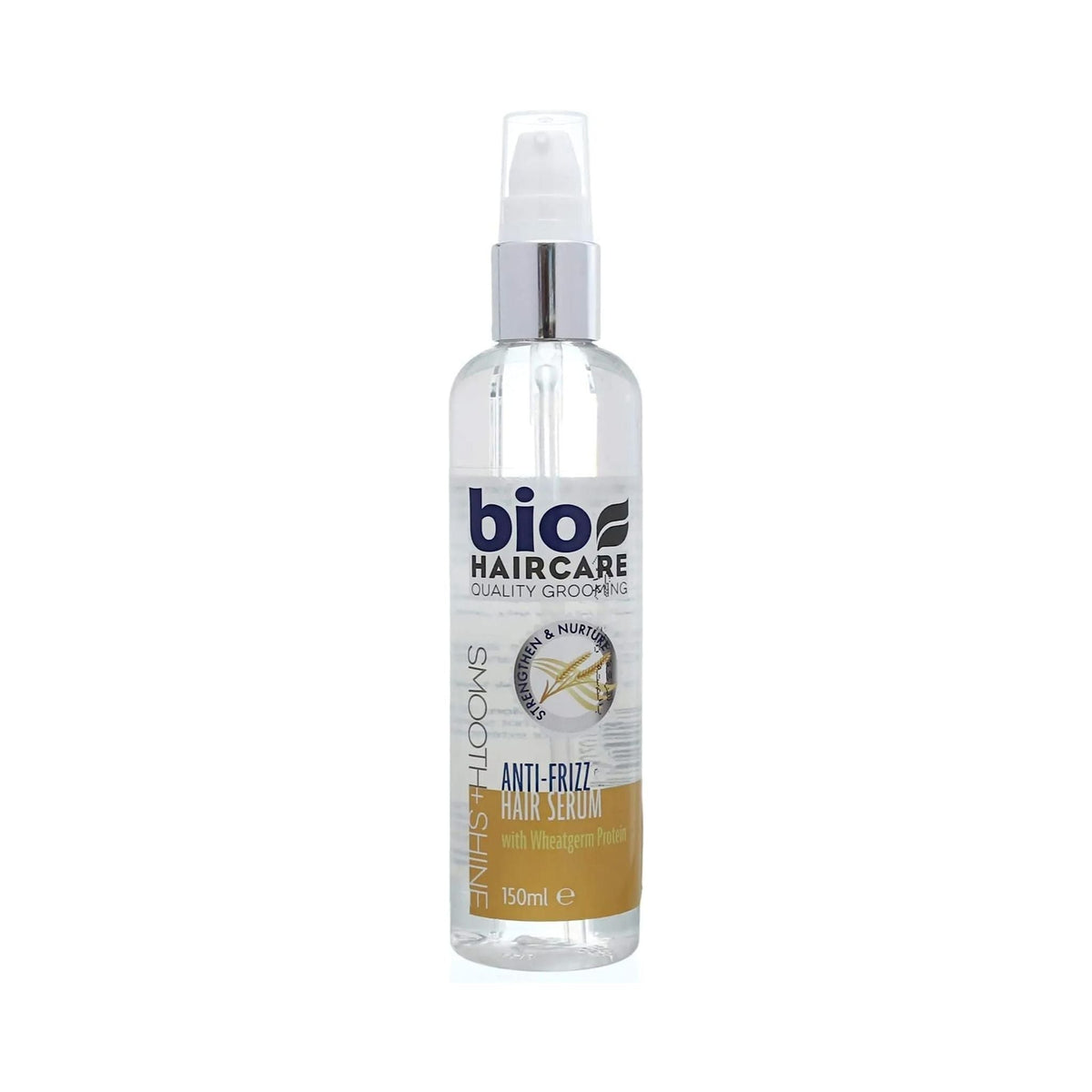 Refect Beauty Bio Extratus anti-frizz hair serum with wheat germ oil in a clear 150ml pump bottle