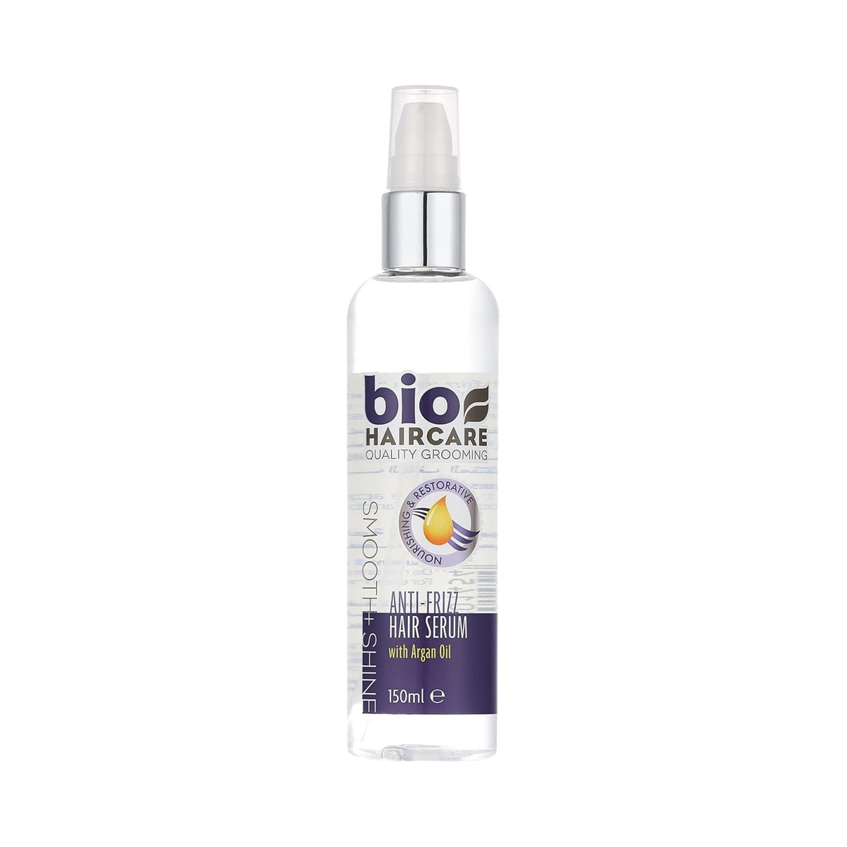 Refect Beauty BIO Hair Care anti-frizz serum bottle with argan oil for smooth and shiny hair