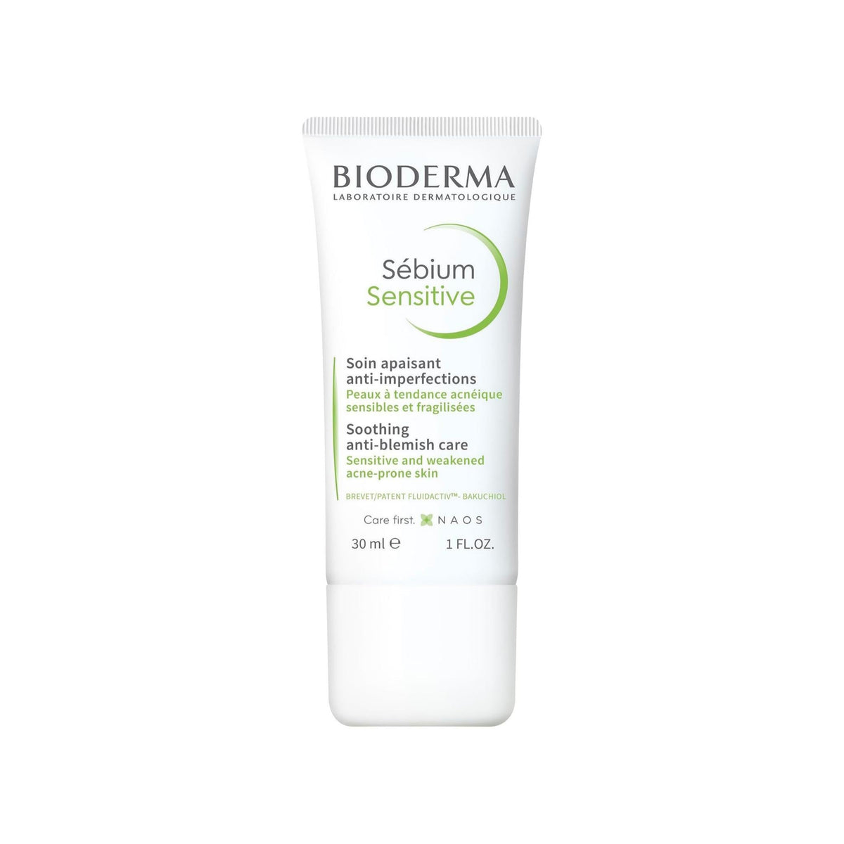 Refect Beauty Bioderma Sebium Sensitive soothing anti-blemish care tube for acne-prone skin in 30ml size