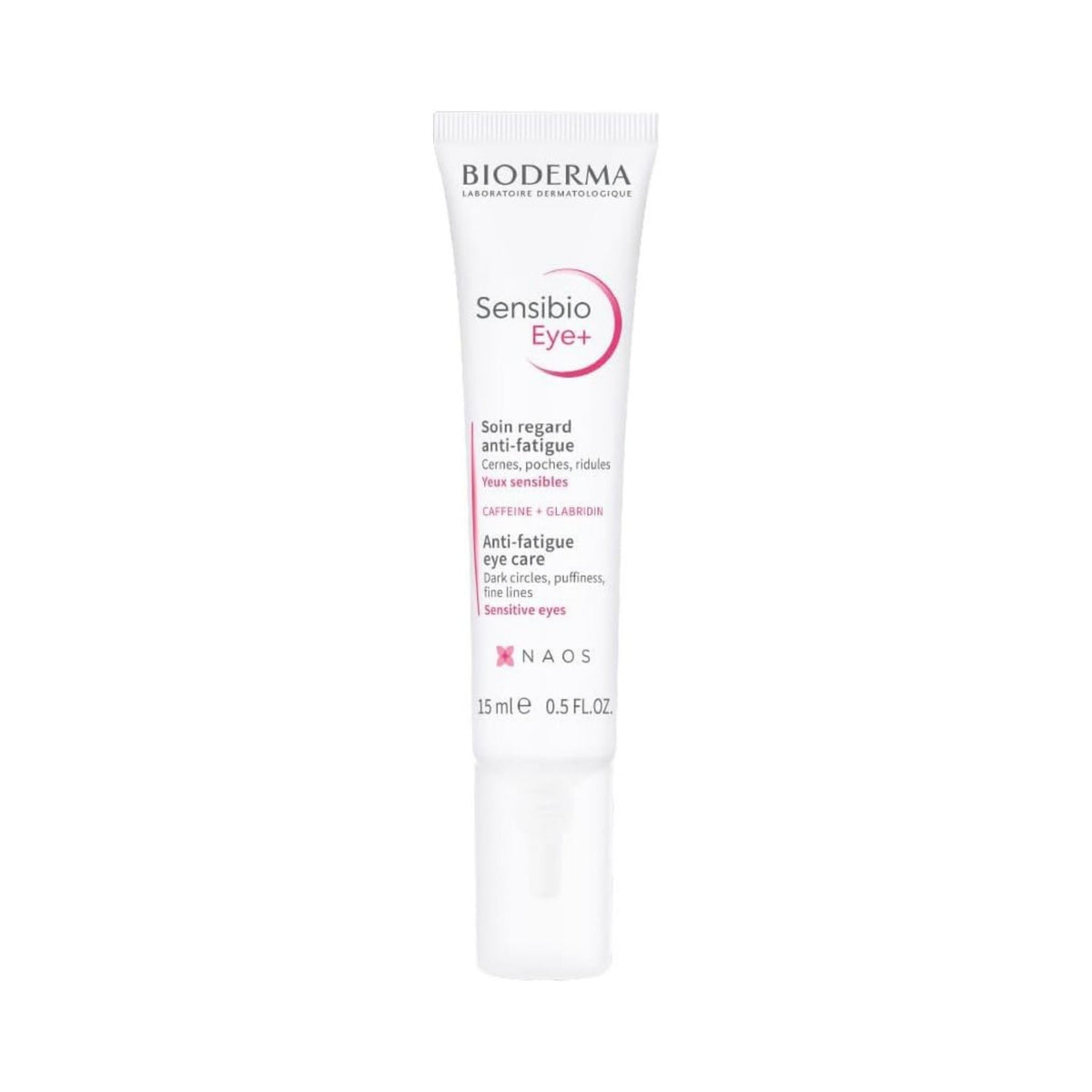 Refect Beauty Bioderma Sensibio Eye Contour Gel in a white 15ml tube for soothing sensitive skin around the eyes.