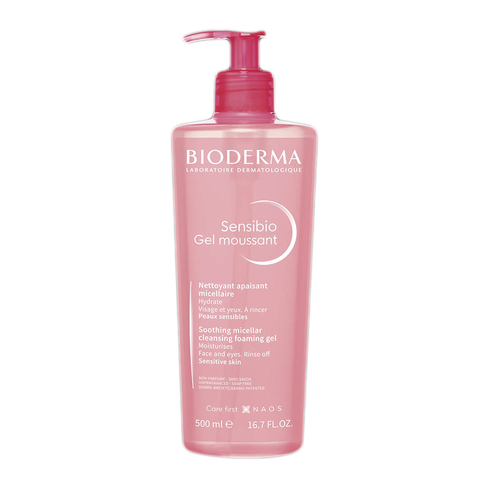 Refect Beauty Bioderma Sensibio Gel Moussant 500ml foaming cleanser bottle for sensitive skin