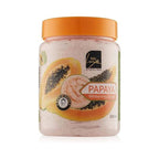 Refect Beauty Bioluxe Papaya Whitening Scrub in a 500ml jar with orange lid for facial exfoliation and skin radiance