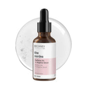 Refect Beauty Bionnex The Nordea brightening eye serum in an amber glass dropper bottle with a pink label.