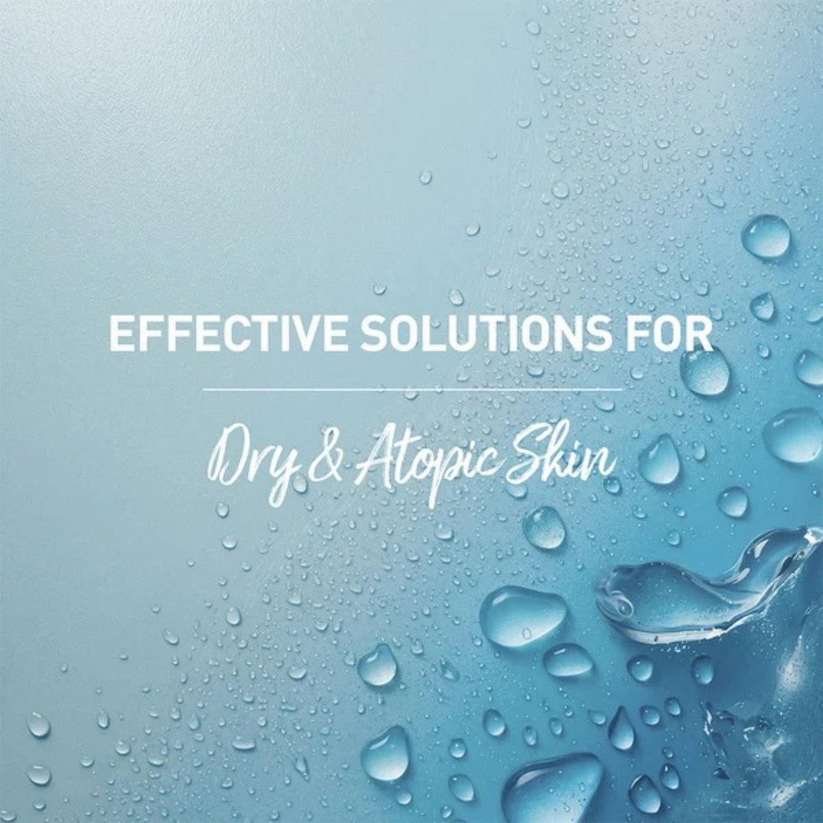 Refect Beauty Bionnex Perfederm moisturising cream for dry and atopic skin with water droplets on a blue background