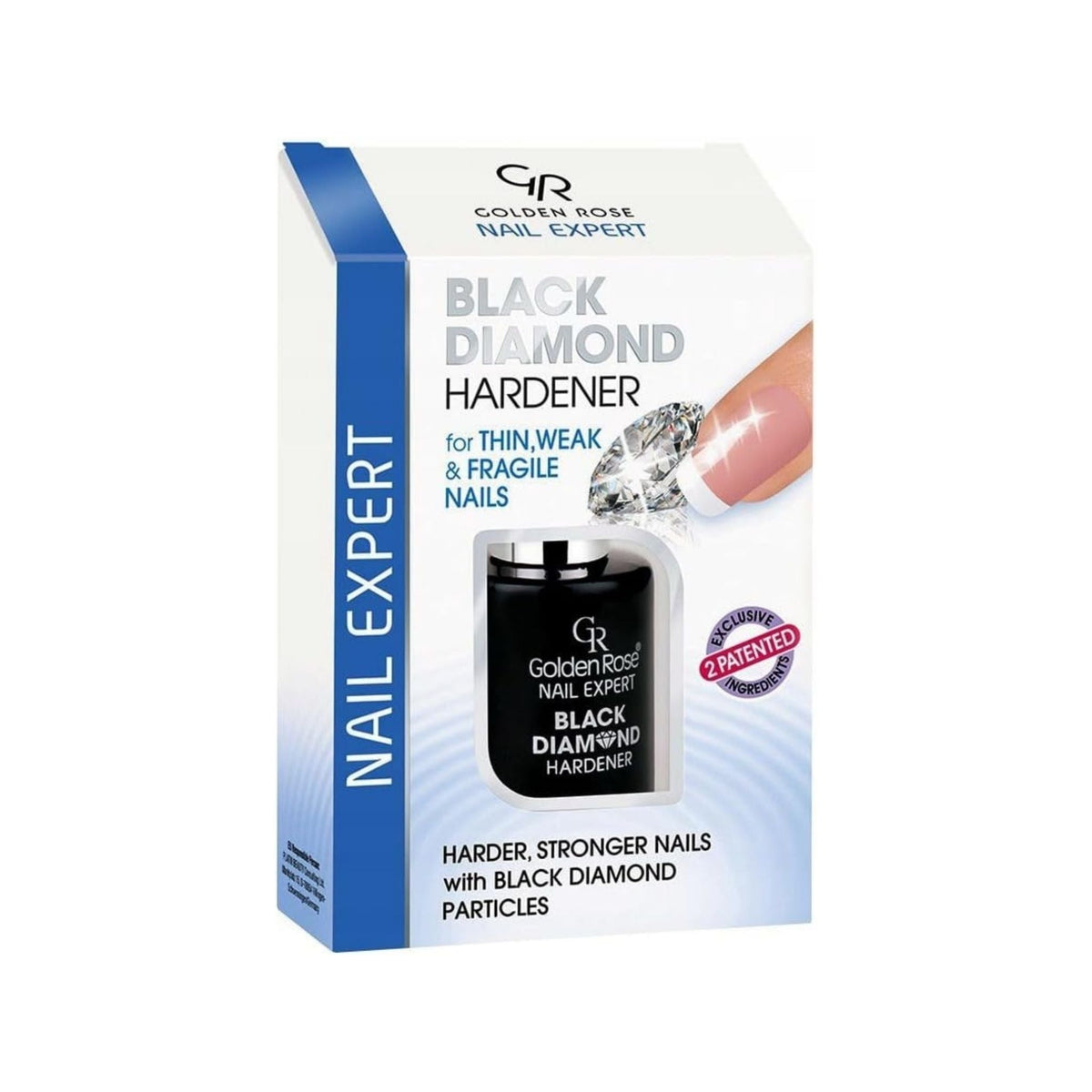Refect Beauty Golden Rose Nail Expert Black Diamond Hardener box for strengthening thin and fragile nails