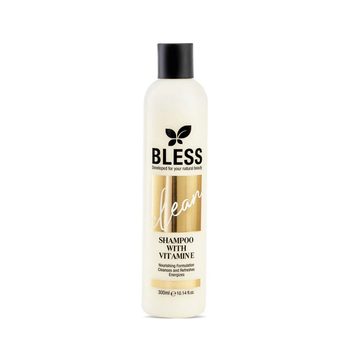Refect Beauty Bless shampoo bottle with Vitamin E for nourishing and hydrating all hair types