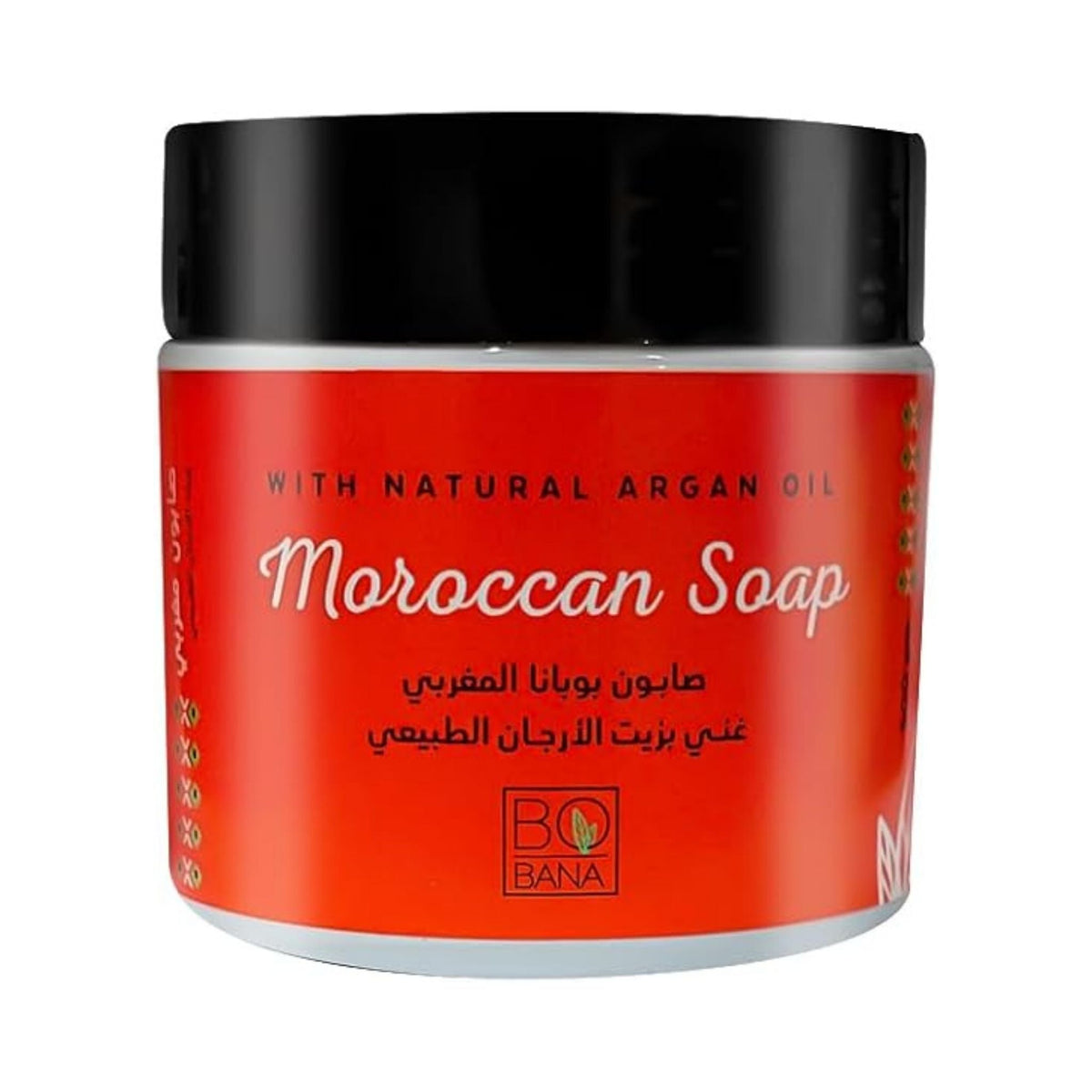 Refect Beauty Bobana Moroccan Soap jar with natural argan oil for nourishing and moisturizing body cleansing