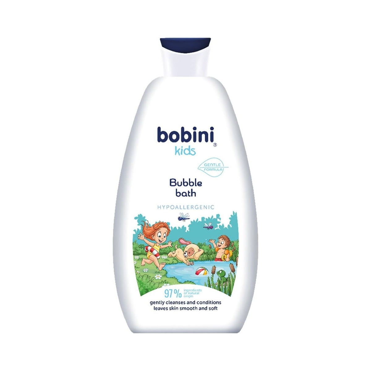 Refect Beauty Bobini kids bubble bath bottle with gentle hypoallergenic formula for sensitive skin