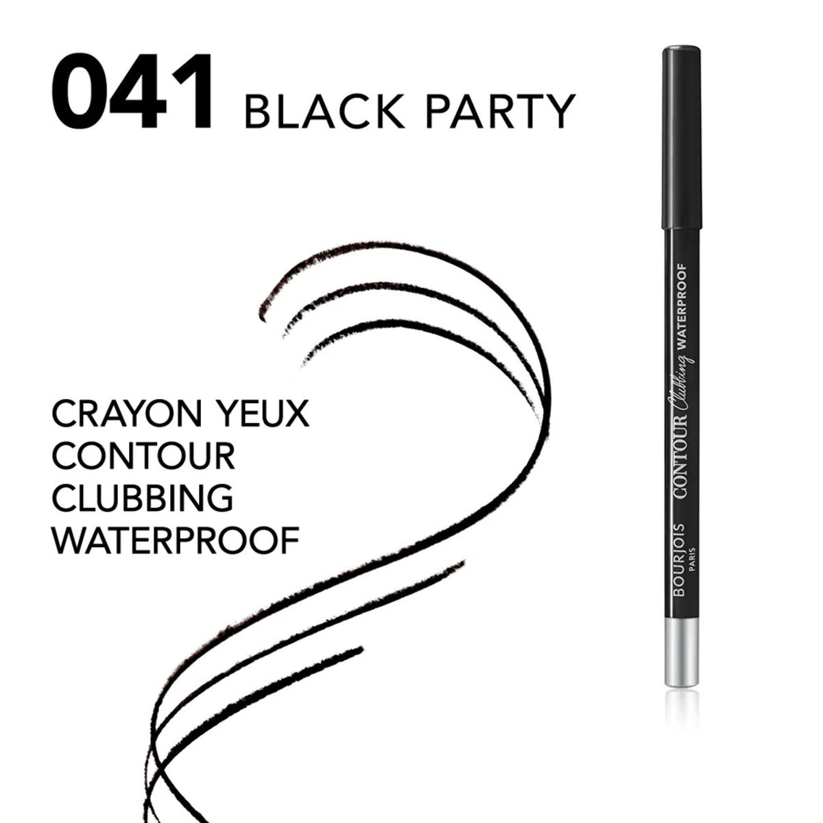 Refect Beauty Bourjois Contour Clubbing Waterproof Eyeliner in Black Party shade with a smooth pencil texture