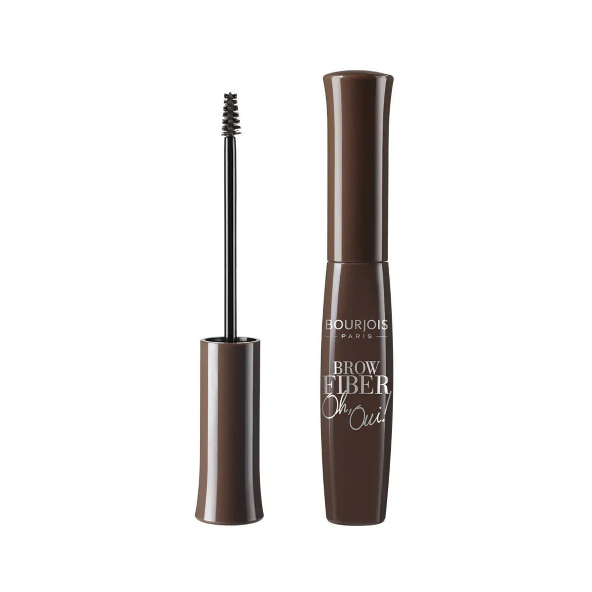 Refect Beauty Bourjois Brow Fiber Oh Oui! mascara in brown with a mini brush for precise eyebrow filling and definition.