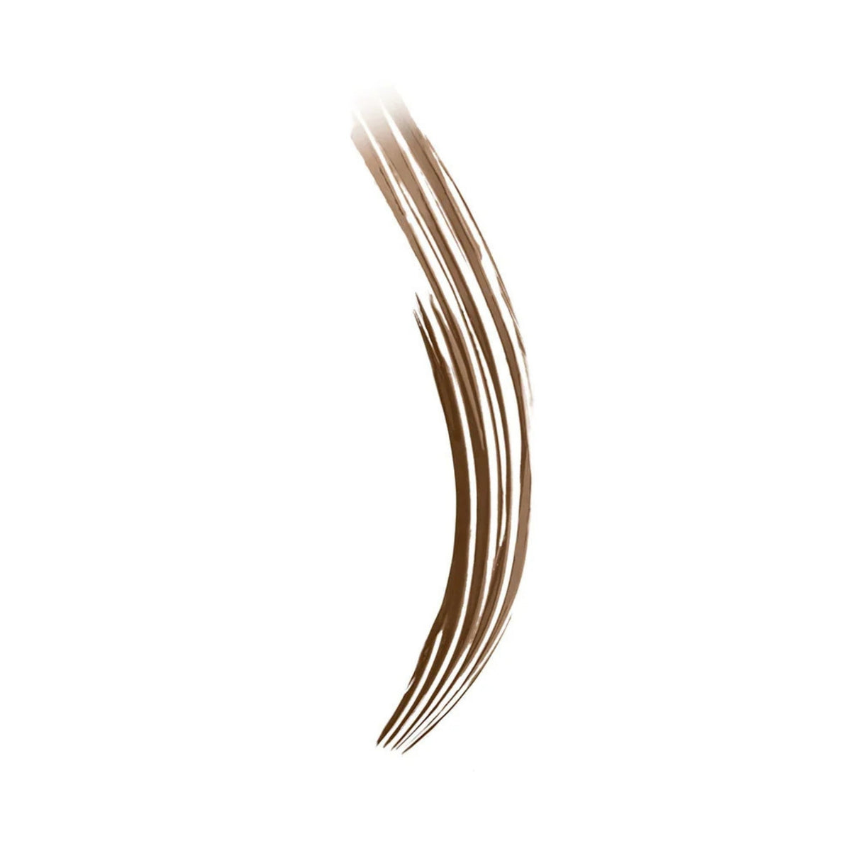 Refect Beauty Bourjois Brow Fiber Oh Oui! mascara swatch showing a smooth, natural brown fiber-infused gel stroke.