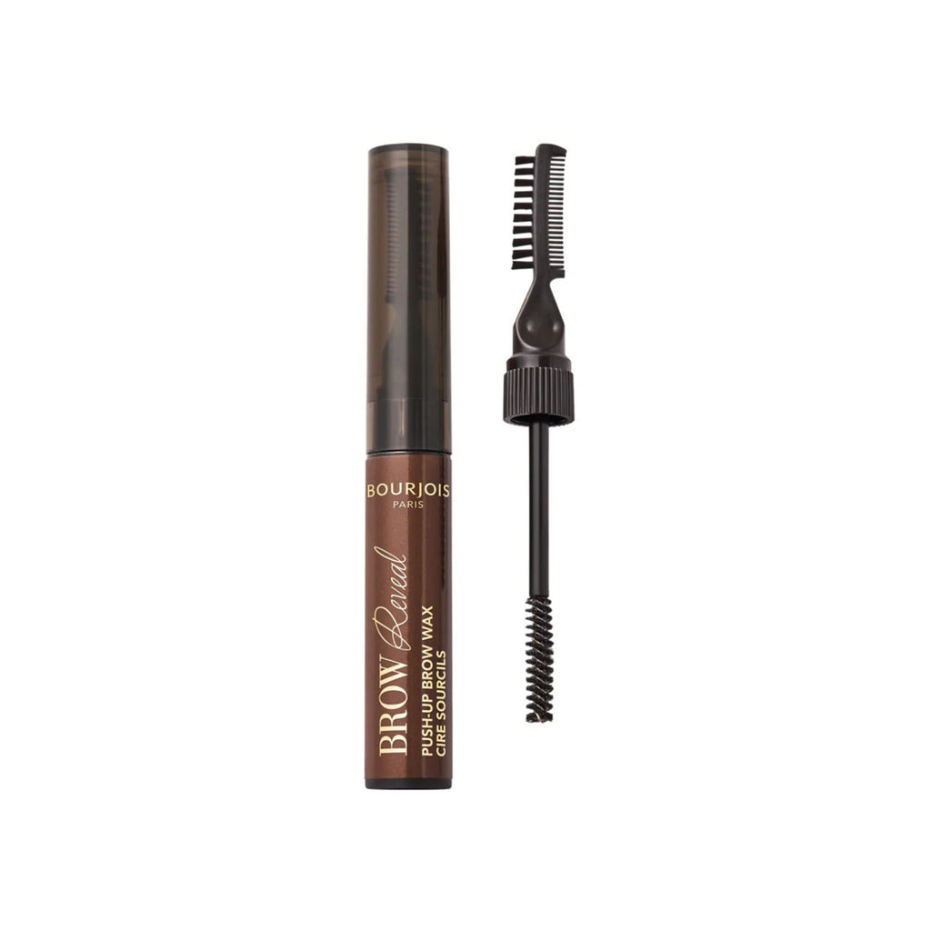 Refect Beauty Bourjois Brow Reveal transparent brow wax with integrated spoolie and comb applicator for lifted brows