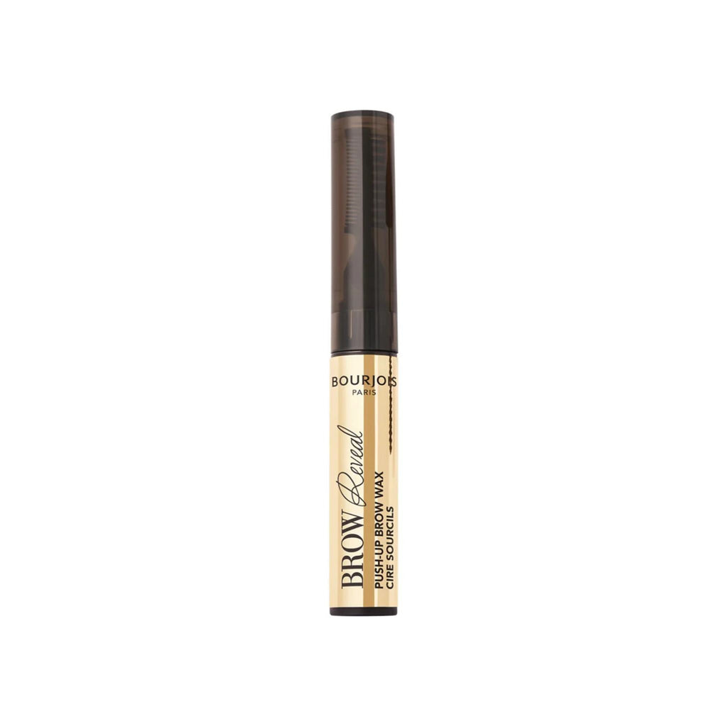 Refect Beauty Bourjois Brow Reveal transparent brow wax tube with integrated spoolie for a laminated effect