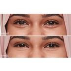 Refect Beauty before and after comparison of Bourjois Healthy Mix serum concealer showing brightened under-eyes.