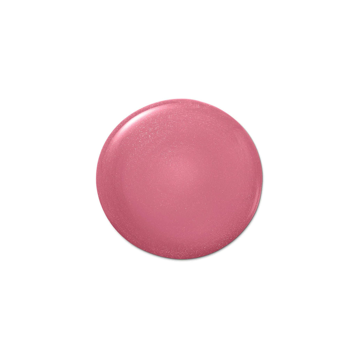 Refect Beauty Bourjois Gloss Fabuleux lip gloss swatch in a shimmering dusty rose pink shade with a high-shine finish.