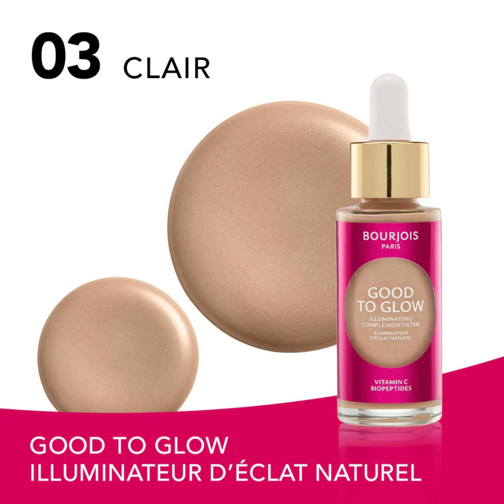 Refect Beauty Bourjois Good to Glow liquid highlighter in shade 03 Clair for a natural radiant complexion