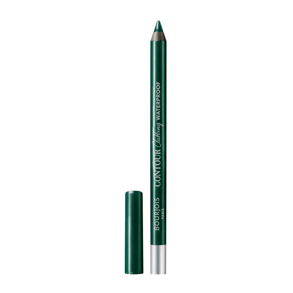Refect Beauty Bourjois Contour Clubbing waterproof eyeliner pencil in deep green with a matching cap.